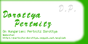 dorottya pertnitz business card